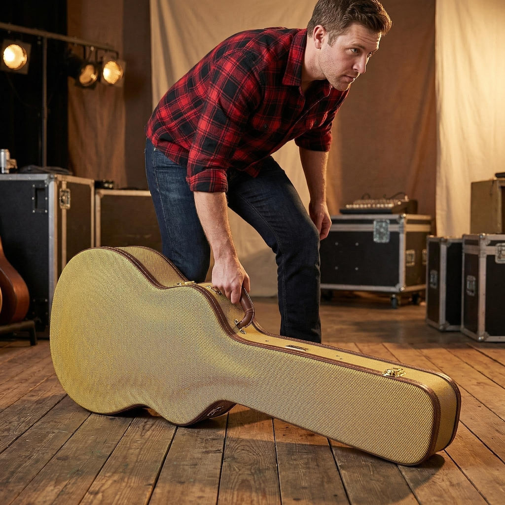 Wooden Case for 335 Style 6-String Semi-Hollow Electric Guitars O958
