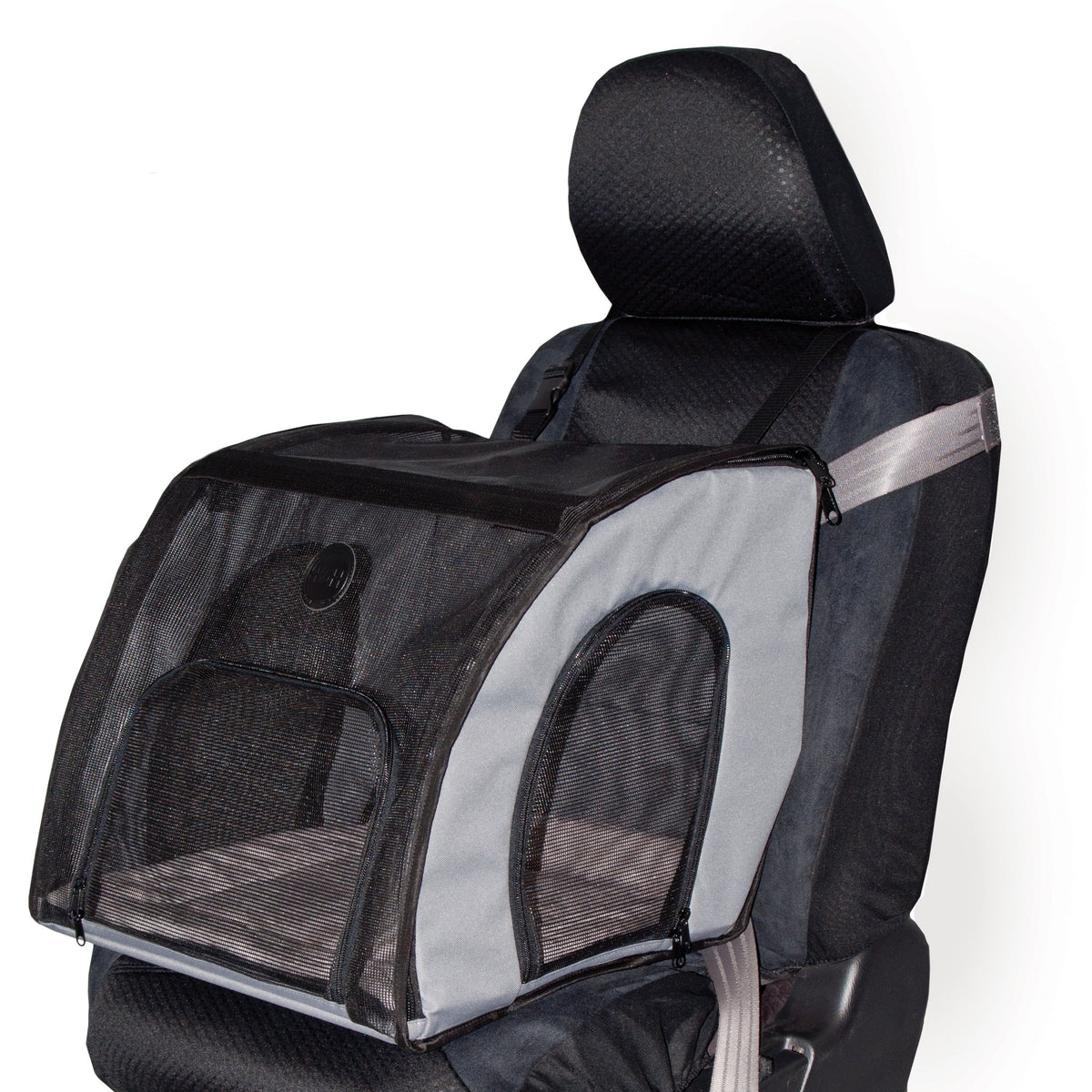 Dog Car Seat, Medium, Gray/Black R940